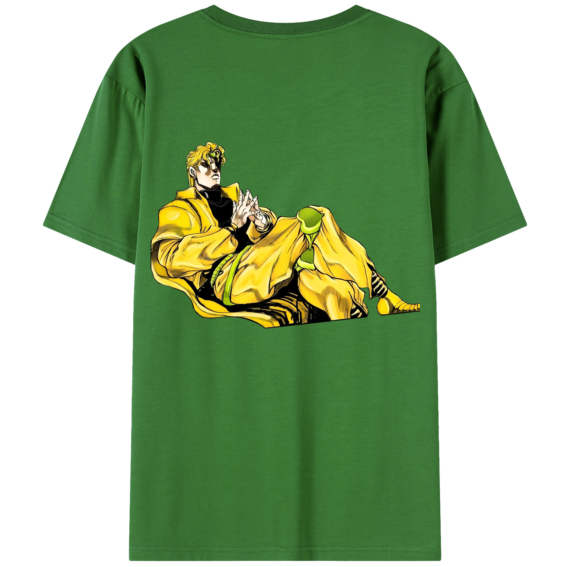 （画像用） ジョジョの奇妙な冒険 ディオ?ブランドー JoJo's Bizarre Adventure Dio Brando レディース半袖Tシャツ(バックプリント)
